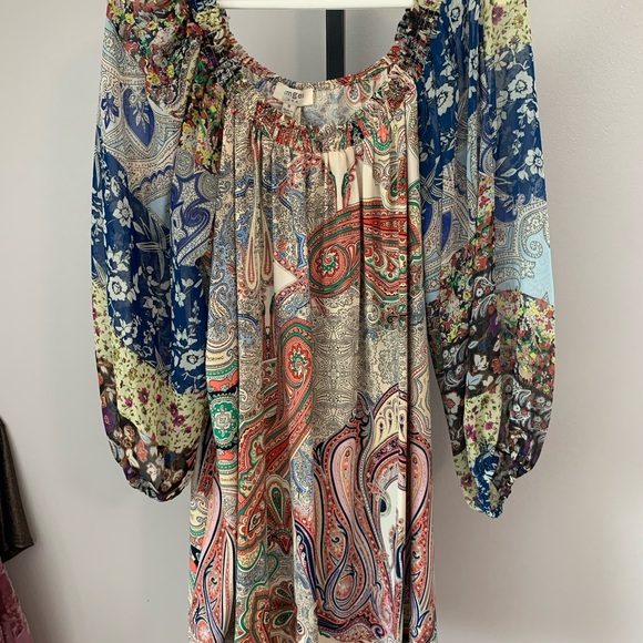 Umgee Mulit Color/Pattern Tunic/Dress - Picture 4 of 16
